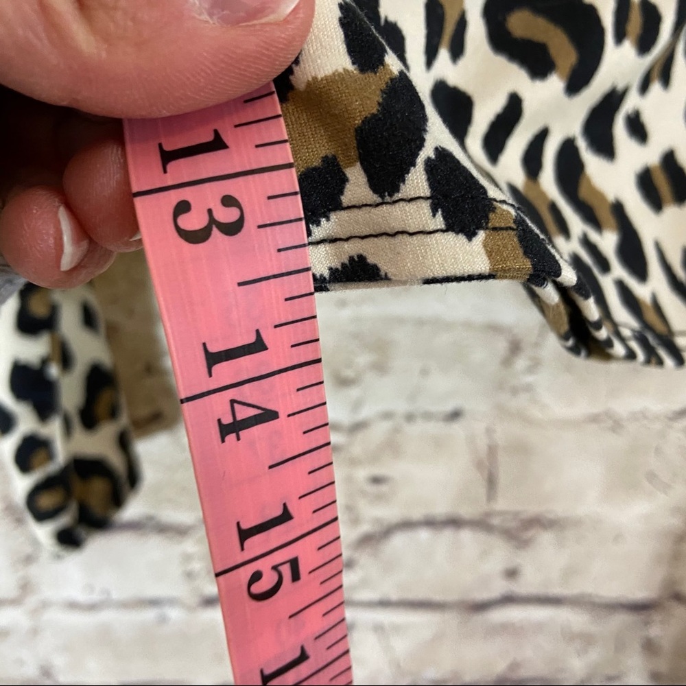 Gaze leopard mock neck long sleeve top size XS - Picture 5 of 10